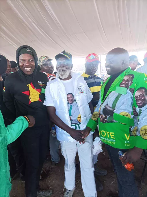 Rapist Bobby Makaza being hero-worshipped by Zanu PF functionaries
